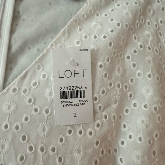 NEW LOFT Eyelet Shift Dress - Picture 2 of 5